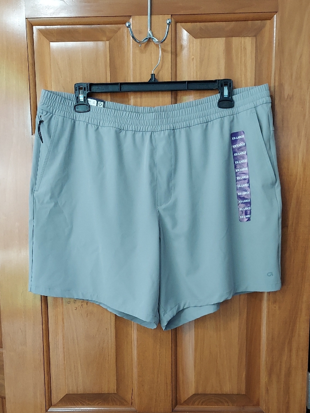 🆕 Gap Fit Movement Athletic Soft Drawstring Gray Shorts 3 Pockets Size XXL, NEW